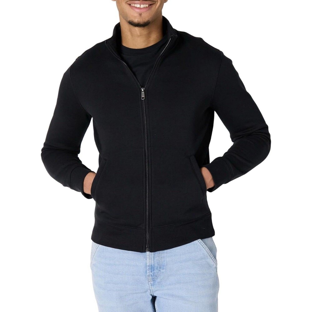 Amazon Essentials Men's Sweatshirt, Mock Neck, Fleece Zip Up